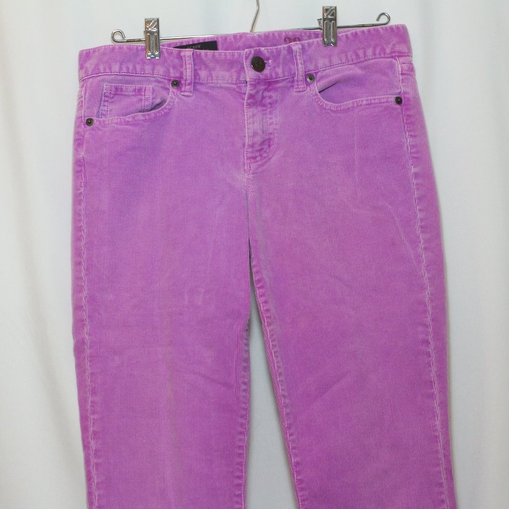 J Crew Toothpick Ankle Corduroy size 28